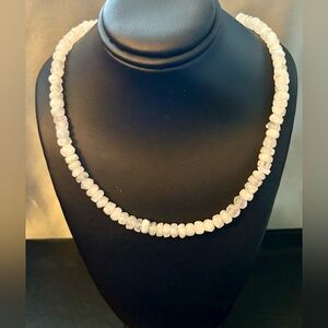 Made in India 925 Sterling Silver Crystal Beaded Necklace